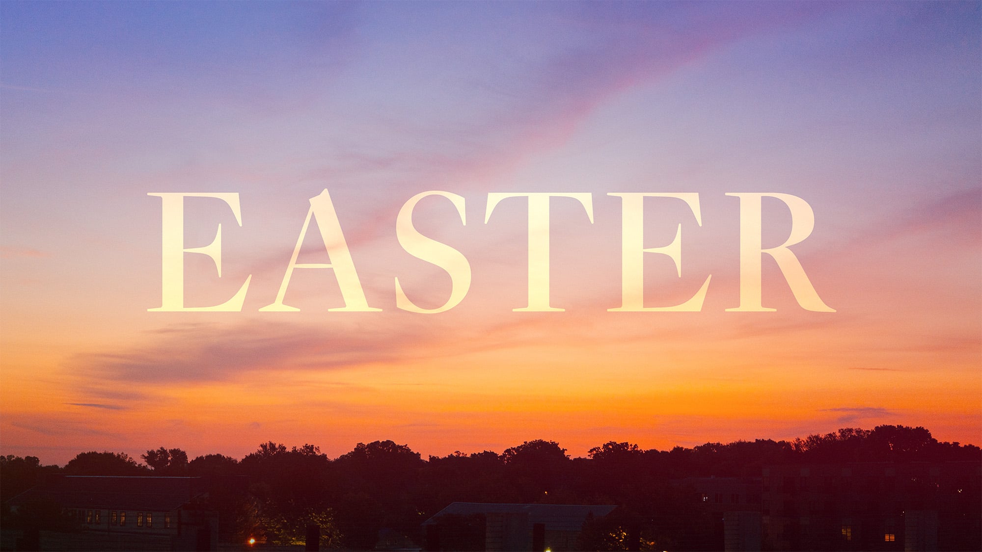 Easter at Blackhawk Church — sunrise over the Madison skyline